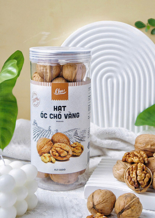 Hạt óc chó vàng Mỹ nguyên vỏ 320g