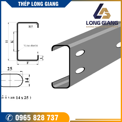 Thép hình C - Thép Long Giang - Công Ty TNHH Thương Mại Thép Long Giang