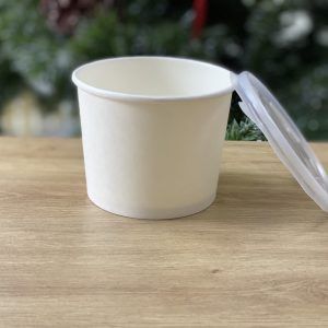 Tô giấy 480ml trắng 2PE
