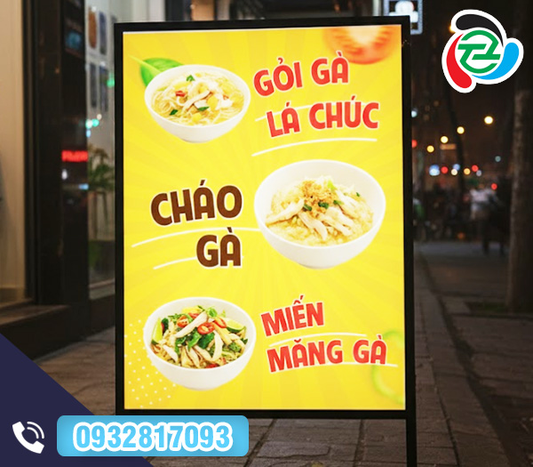Bảng Menu chữ