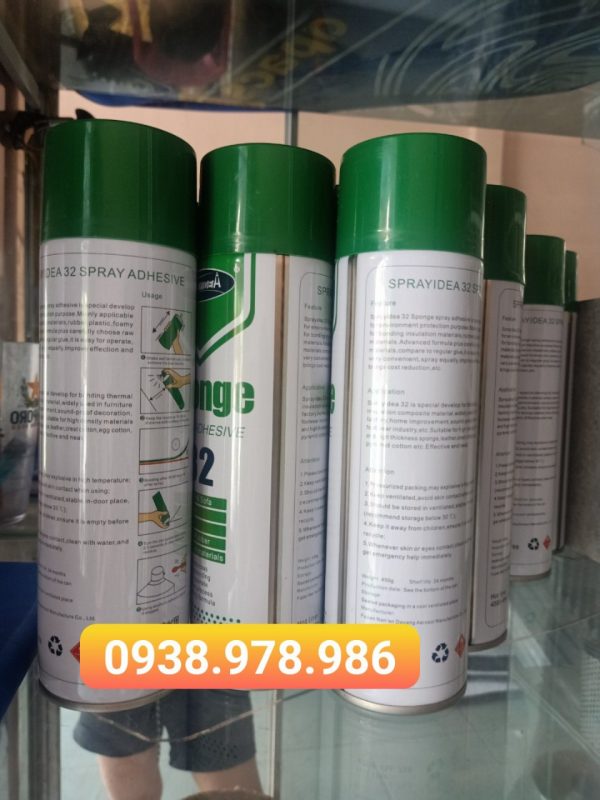 Keo xịt không mùi dán xốp