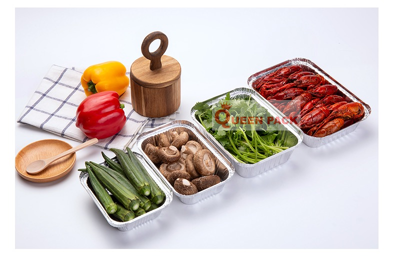 Hộp nhôm, khay nhôm - Bao Bì Thực Phẩm Queen Pack - Công ty TNHH Queen Pack