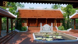 Mẫu đền thờ trang nghiêm tại Quảng Trị - Nhà Gỗ Vĩnh Thành - Công Ty TNHH Kiến Trúc Vĩnh Thành