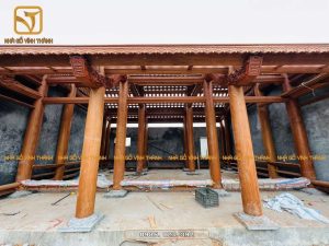 Hoàn thiện công trình nhà thờ 3 gian tại Hà Nam - Nhà Gỗ Vĩnh Thành - Công Ty TNHH Kiến Trúc Vĩnh Thành