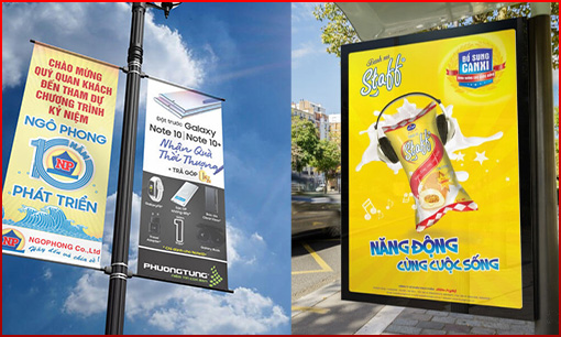 In phướn đường phố