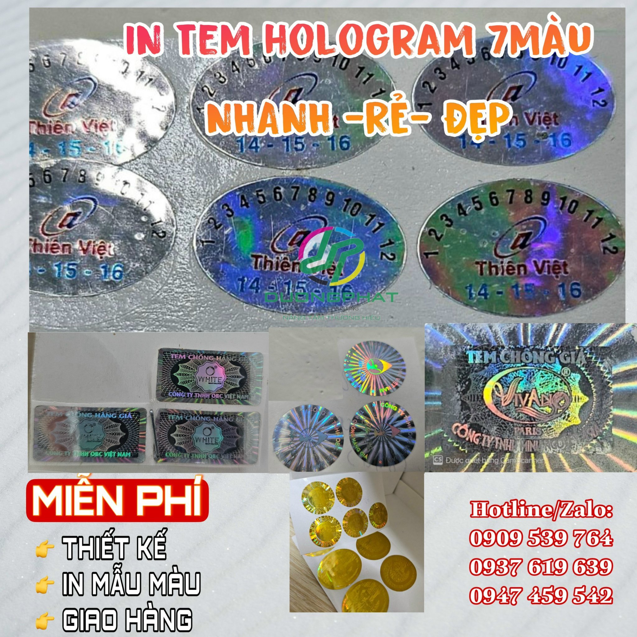 In tem bảo hành - In ấn Dương Phát - Công Ty TNHH Sản Xuất In ấn Dương Phát