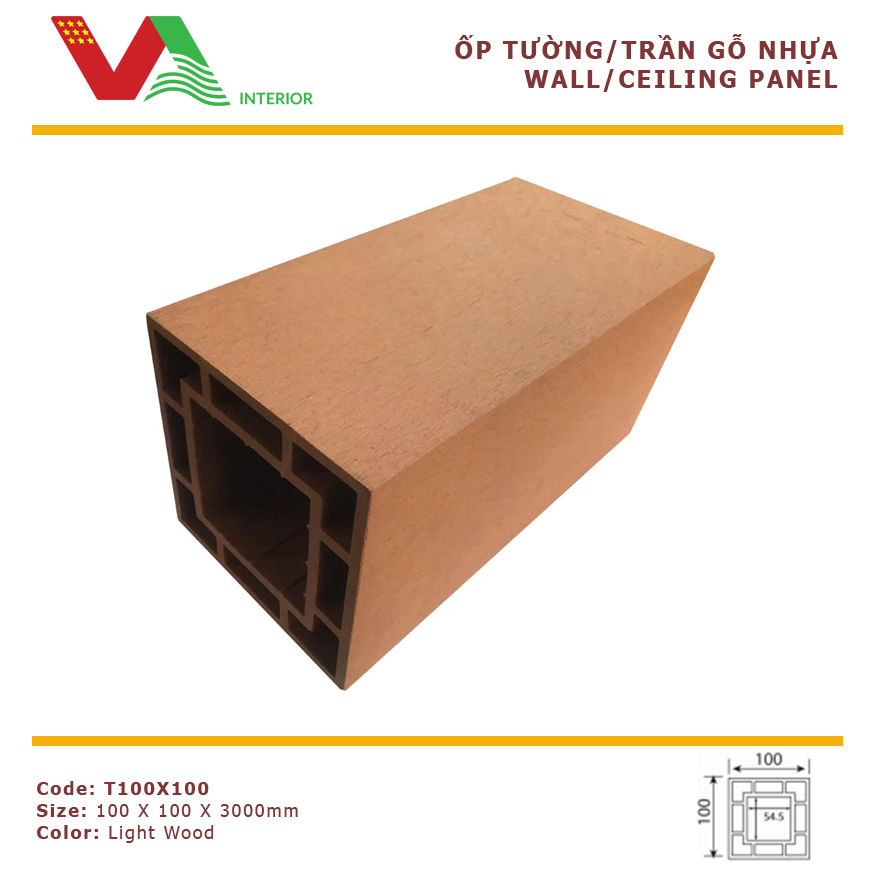 Trụ nhựa giả gỗ - Công Ty TNHH Thiết Kế Và Trang Trí Nội Thất Việt Mỹ