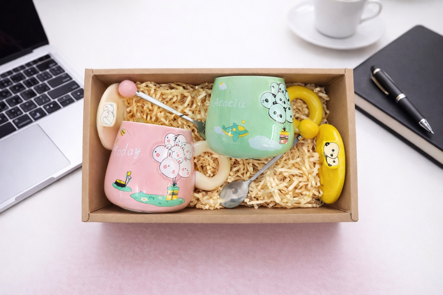 Bộ quà ly sứ in logo theo yêu cầu