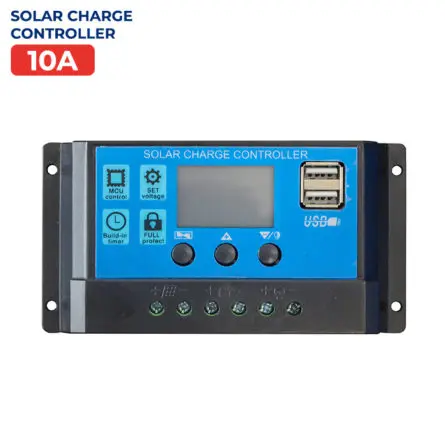 Bộ điều khiển sạc pin năng lượng mặt trời YJSS10 PWM 10A - Quỳnh An Solar - Công Ty TNHH Xây Dựng Và Công Nghệ Quỳnh An