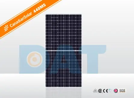 Tấm pin năng lượng mặt trời Canadian 440W - Quỳnh An Solar - Công Ty TNHH Xây Dựng Và Công Nghệ Quỳnh An