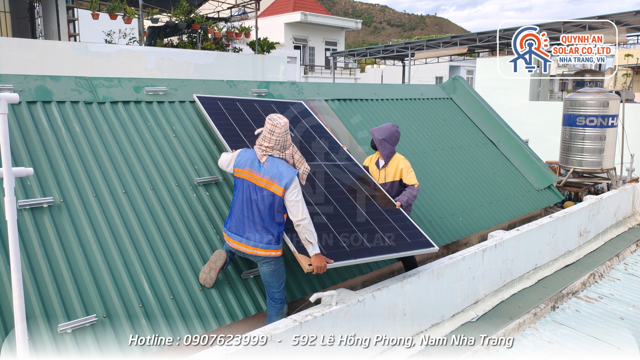 Hình ảnh thi công - Quỳnh An Solar - Công Ty TNHH Xây Dựng Và Công Nghệ Quỳnh An