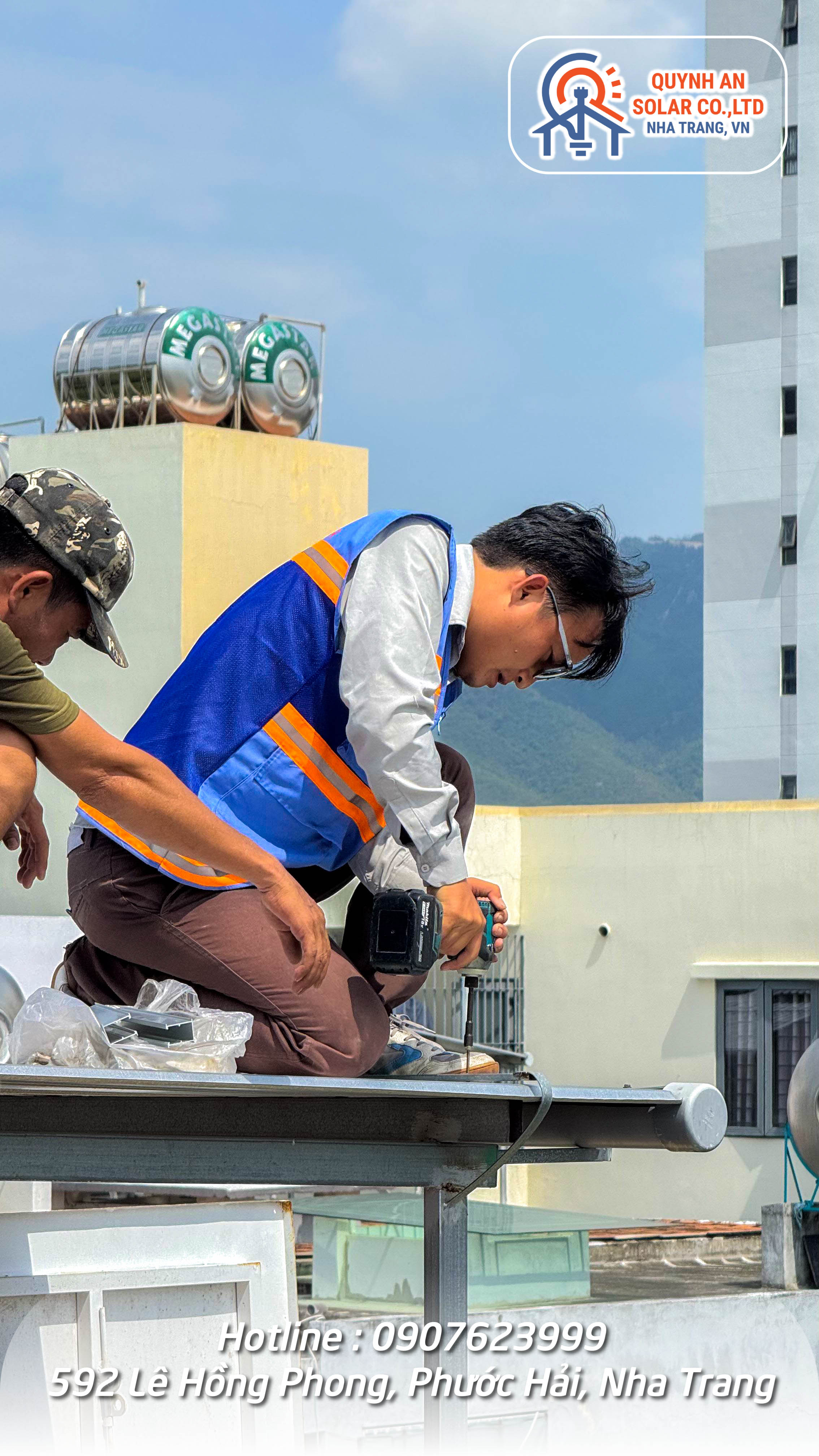 Hình ảnh thi công - Quỳnh An Solar - Công Ty TNHH Xây Dựng Và Công Nghệ Quỳnh An