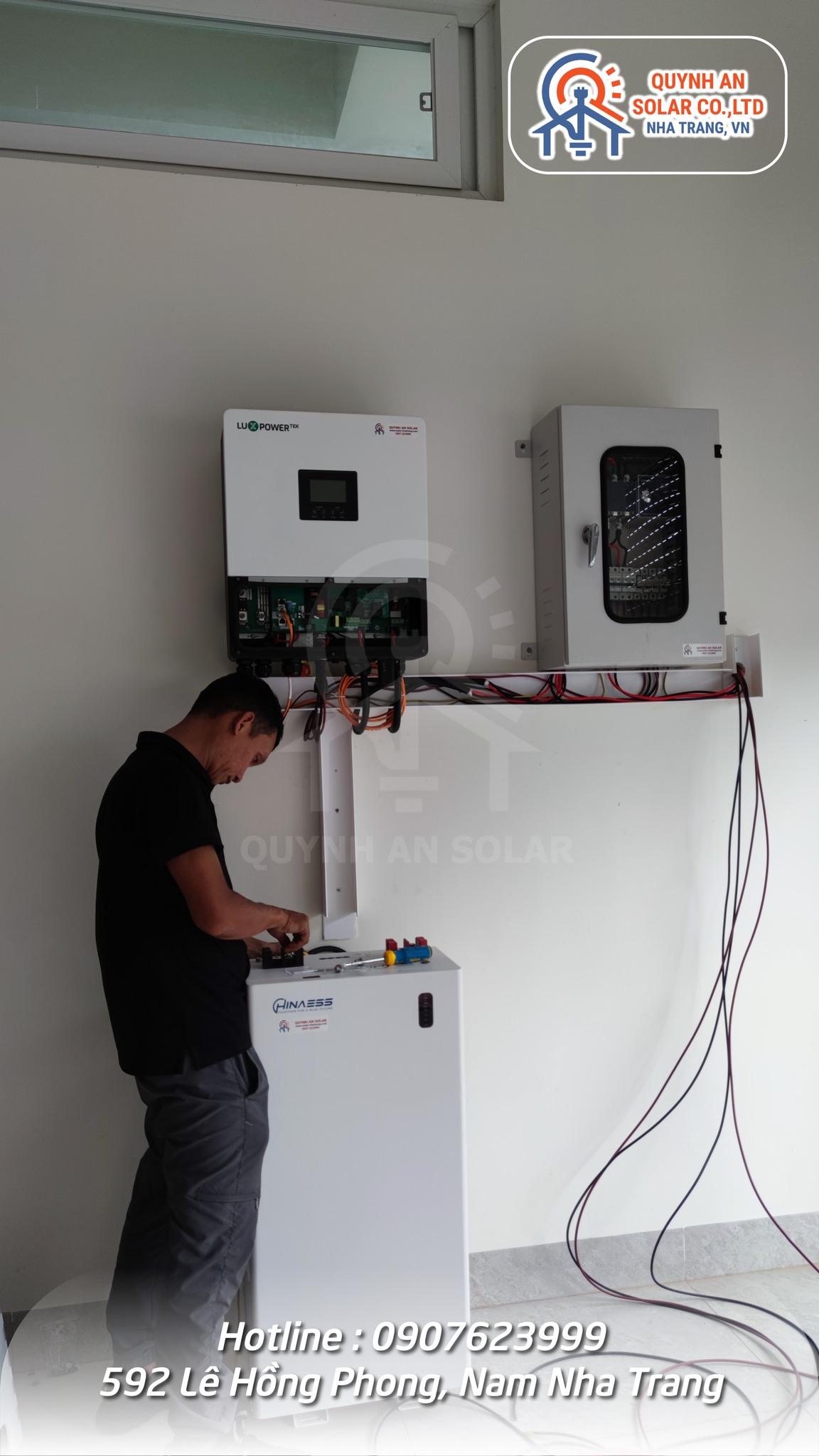 Hình ảnh thi công - Quỳnh An Solar - Công Ty TNHH Xây Dựng Và Công Nghệ Quỳnh An