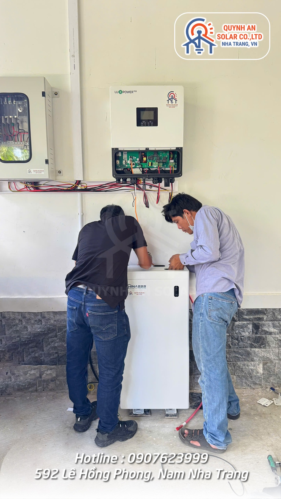 Hình ảnh thi công - Quỳnh An Solar - Công Ty TNHH Xây Dựng Và Công Nghệ Quỳnh An