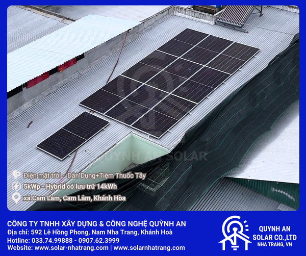 Hình ảnh thực tế - Quỳnh An Solar - Công Ty TNHH Xây Dựng Và Công Nghệ Quỳnh An