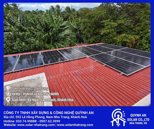 Hình ảnh thực tế - Quỳnh An Solar - Công Ty TNHH Xây Dựng Và Công Nghệ Quỳnh An