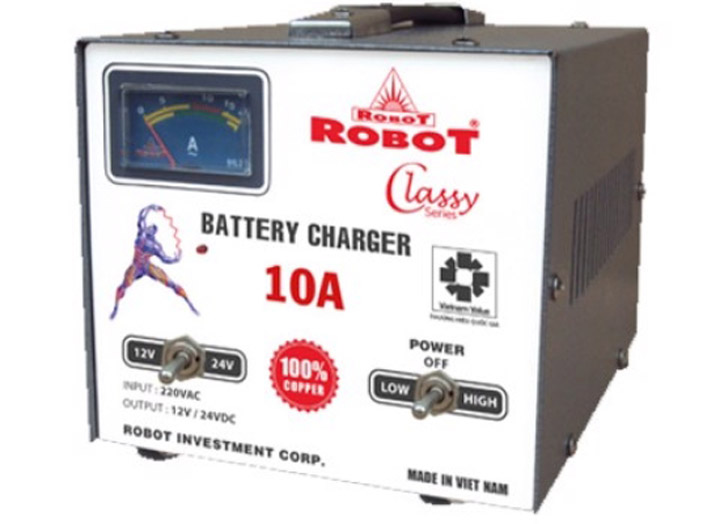 Máy sạc ROBOT BMC 10A1224 - 10A - ắc Quy Phúc Duy An - Công Ty TNHH Xây Dựng Thương Mại Dịch Vụ Phúc Duy An