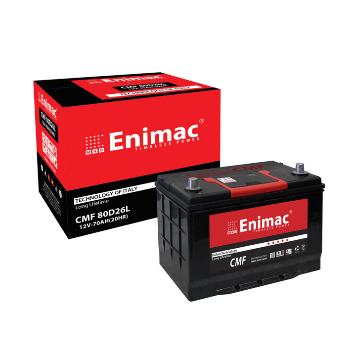 Ắc quy ENIMAC CMF 80D26R/L - ắc Quy Phúc Duy An - Công Ty TNHH Xây Dựng Thương Mại Dịch Vụ Phúc Duy An