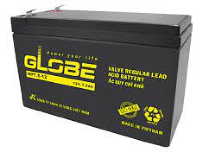 Ắc quy Globe WP7.5-12 - ắc Quy Phúc Duy An - Công Ty TNHH Xây Dựng Thương Mại Dịch Vụ Phúc Duy An
