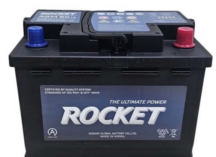 Ắc quy ROCKET AGM L2 (DIN60) - ắc Quy Phúc Duy An - Công Ty TNHH Xây Dựng Thương Mại Dịch Vụ Phúc Duy An