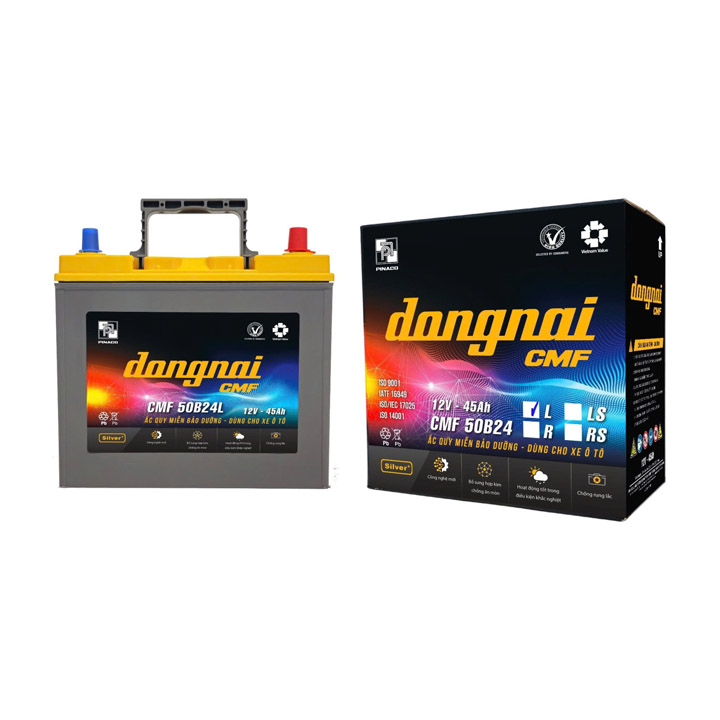 Bình ắc quy khô Đồng Nai 12v 45Ah - 50B24L - ắc Quy Phúc Duy An - Công Ty TNHH Xây Dựng Thương Mại Dịch Vụ Phúc Duy An