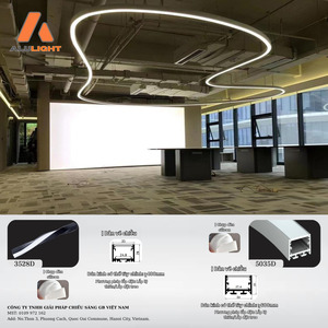 Máng Nhôm LED Uốn Cong Tự Do Bản Lớn
