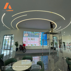 Đèn LED Profile Lượn Sóng Phân Tầng - Nâng Tầm Không Gian Sảnh Showroom