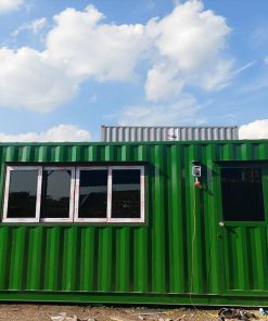 Container văn phòng xanh lá cây 20 ft