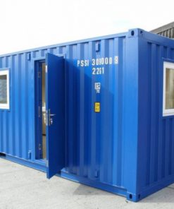 Container văn phòng 20 feet xanh dương