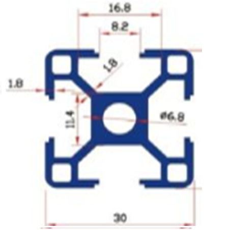 Nhôm định hình 30x30