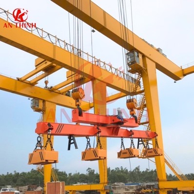 Cổng trục dầm đôi dùng xà từ