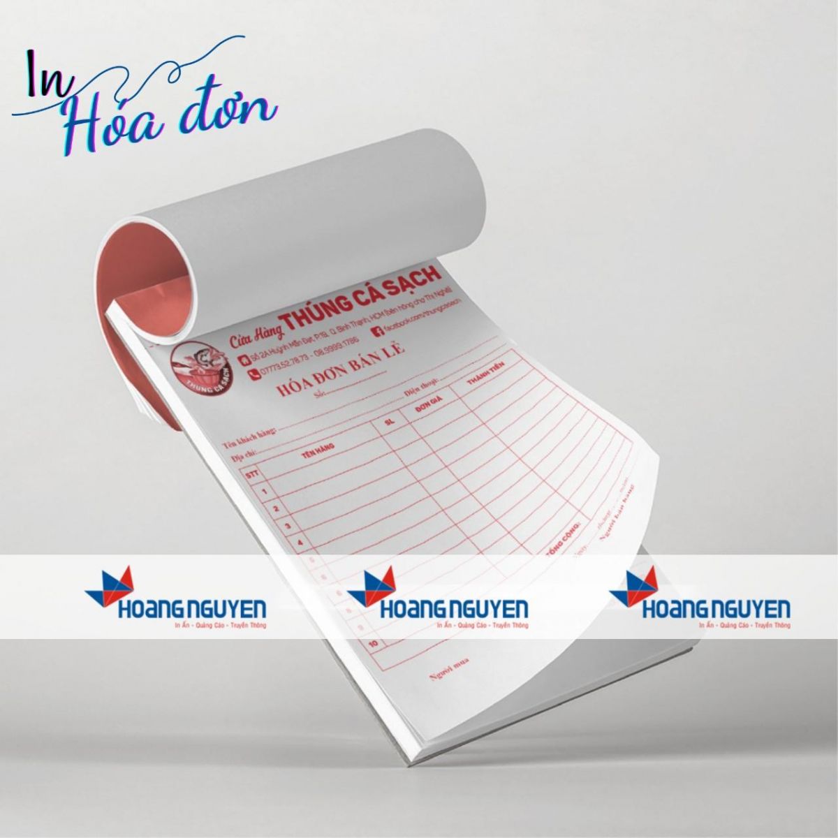 In hóa đơn - In ấn Quảng Cáo Hoàng Nguyễn - Công Ty TNHH Quảng Cáo Truyền Thông Hoàng Nguyễn
