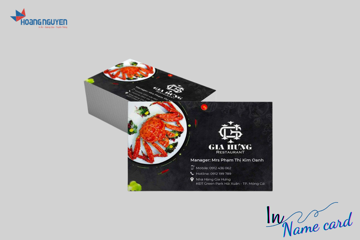 In Namecard - In ấn Quảng Cáo Hoàng Nguyễn - Công Ty TNHH Quảng Cáo Truyền Thông Hoàng Nguyễn