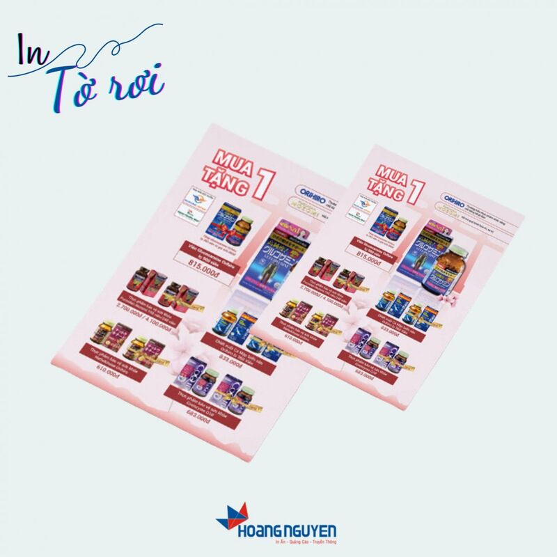 In tờ rơi quảng cáo - In ấn Quảng Cáo Hoàng Nguyễn - Công Ty TNHH Quảng Cáo Truyền Thông Hoàng Nguyễn