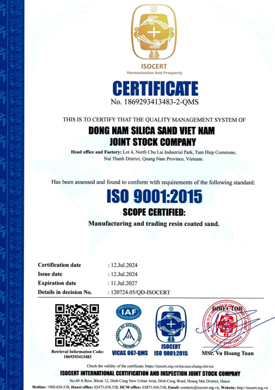 Chứng nhận ISO 9001:2015
