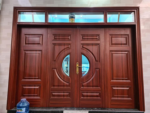 Cửa thép vân gỗ - Cửa Nhôm Kính Sài Gòn - Công Ty TNHH Quyết Tâm Window