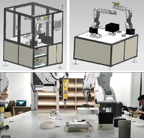 Dự án robot lắp ráp khớp truyền động robot bán dẫn