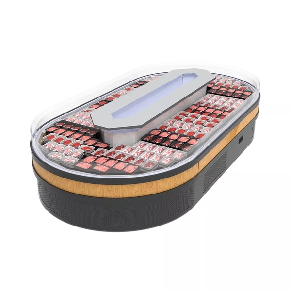 Tủ mát hình bầu dục trưng bày thịt cá tươi sống - Tủ Bảng Điện SIBA - Công Ty Cổ Phần Tập Đoàn Cơ Khí Công Nghệ Cao SIBA