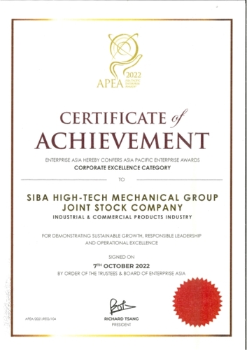 APEA 2022 - Tủ Sắt Văn Phòng SIBA - Công Ty Cổ Phần Tập Đoàn Cơ Khí Công Nghệ Cao SIBA