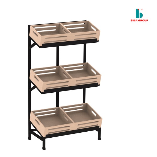 Kệ trưng bày trái cây, rau củ nhỏ cho siêu thị - Tủ Sắt Văn Phòng SIBA - Công Ty Cổ Phần Tập Đoàn Cơ Khí Công Nghệ Cao SIBA