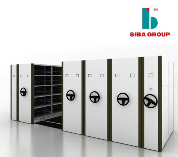 Tủ hồ sơ di động kéo tay - Tủ Sắt Văn Phòng SIBA - Công Ty Cổ Phần Tập Đoàn Cơ Khí Công Nghệ Cao SIBA