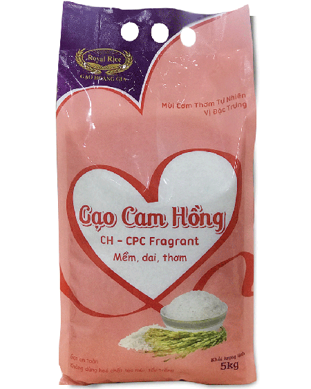 Gạo cam hồng 5kg - Gạo Hoàng Gia - Công Ty TNHH Sản Xuất XNK Lương Thực Trường Thuận Phú