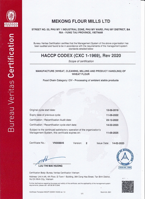Chứng nhận HACCP