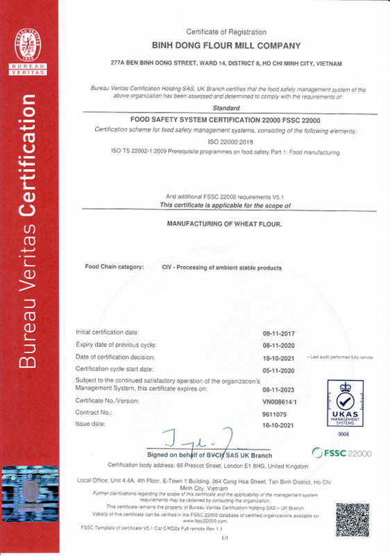 Chứng nhận FSSC 22000