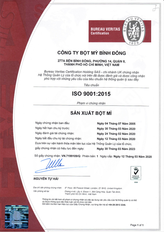 Chứng nhận ISO 9001:2015