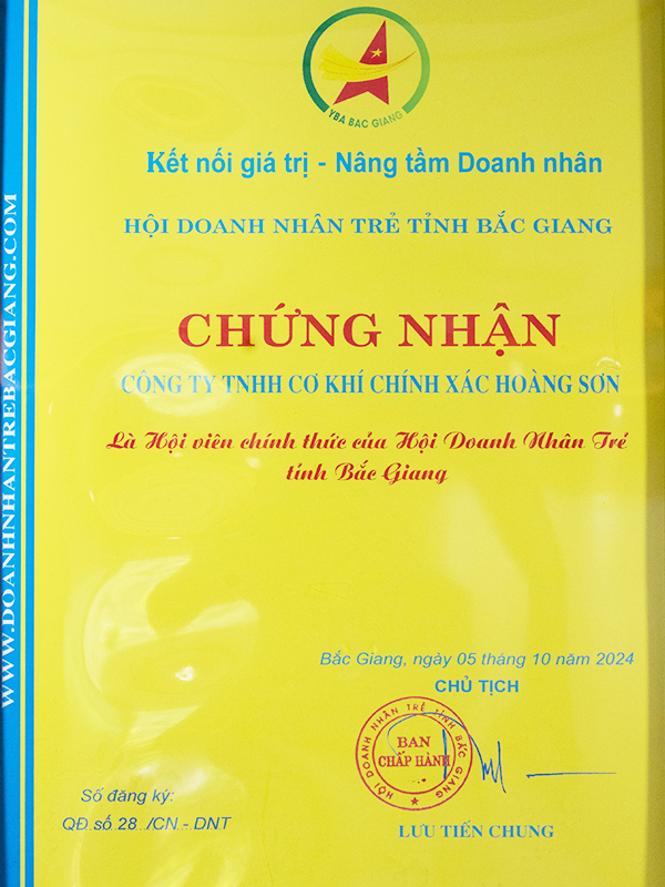 Chứng nhận hội viên