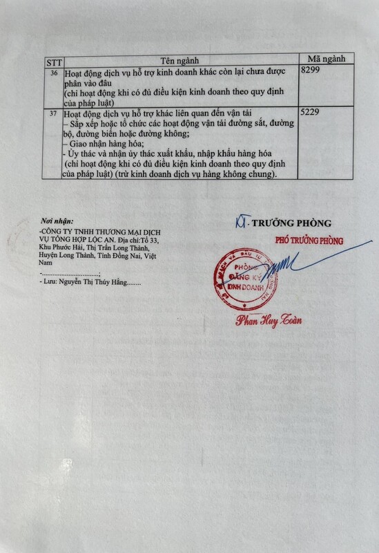 Giấy đăng ký kinh doanh