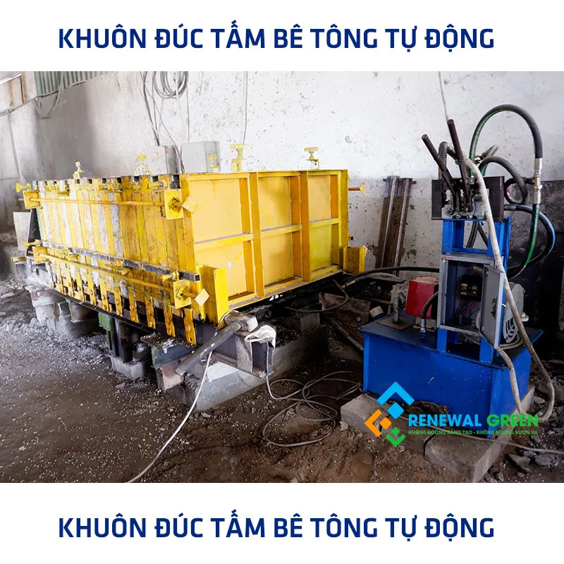 Khuôn đúc tấm bê tông nhẹ bê tông bọt xốp tự động - Phào Chỉ Renewal Green - Công Ty TNHH Vật Liệu Tái Tạo Năng Lượng Xanh
