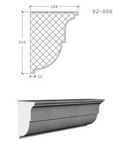 Phào chỉ bê tông nhẹ EPS YJ-006 - Phào Chỉ Renewal Green - Công Ty TNHH Vật Liệu Tái Tạo Năng Lượng Xanh