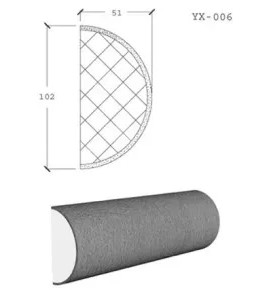 Phào chỉ bê tông nhẹ EPS YX-006 - Phào Chỉ Renewal Green - Công Ty TNHH Vật Liệu Tái Tạo Năng Lượng Xanh